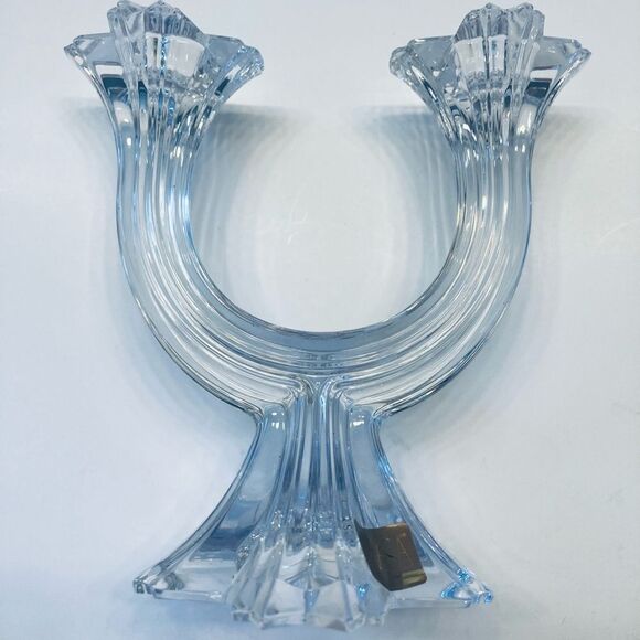 Mikasa Harlow‎ 2 Arm Candelabra Austria Crystal Candlestick Holder - Picture 1 of 7